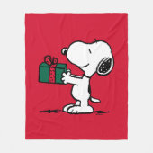 Erdnüsse | Snoopy Weihnachtsgeschenk Fleecedecke (Vorderseite)