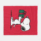 Erdnüsse | Snoopy Weihnachtsgeschenk Fleecedecke (Vorderseite (Horizontal))