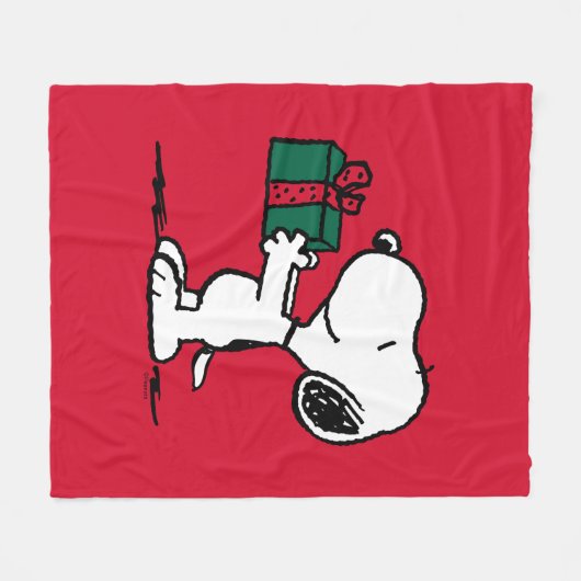 Erdnüsse | Snoopy Weihnachtsgeschenk Fleecedecke (Vorderseite (Horizontal))