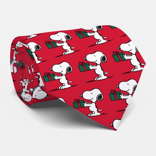 Erdnüsse | Snoopy Weihnachtsgeschenk Krawatte (Gerollt)