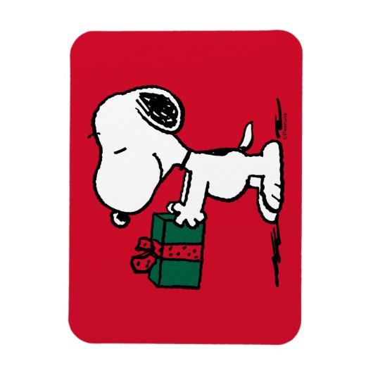 Erdnüsse | Snoopy Weihnachtsgeschenk Magnet (Vertikal)
