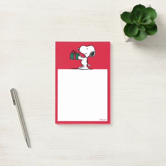 Erdnüsse | Snoopy Weihnachtsgeschenk Post-it Klebezettel (Büro)