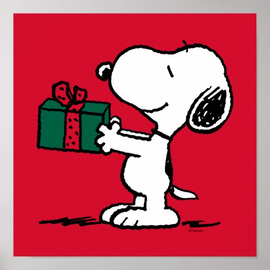 Erdnüsse | Snoopy Weihnachtsgeschenk Poster (Vorne)
