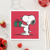 Erdnüsse | Snoopy Weihnachtsgeschenk Serviette (Beispiel)