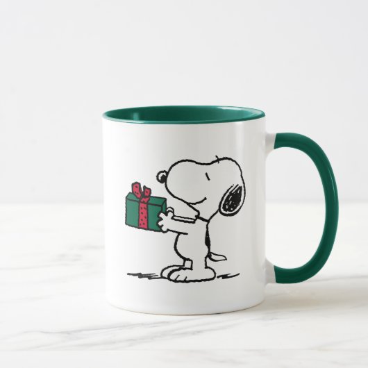 Erdnüsse | Snoopy Weihnachtsgeschenk Tasse (Rechts)