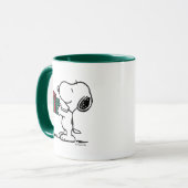 Erdnüsse | Snoopy Weihnachtsgeschenk Tasse (Vorderseite Links)