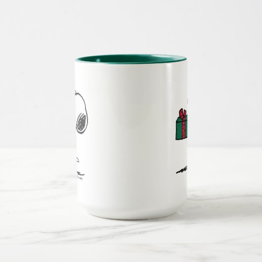 Erdnüsse | Snoopy Weihnachtsgeschenk Tasse (Zentrum)