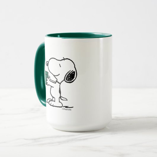 Erdnüsse | Snoopy Weihnachtsgeschenk Tasse (Vorderseite Links)