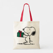 Erdnüsse | Snoopy Weihnachtsgeschenk Tragetasche (Rückseite)
