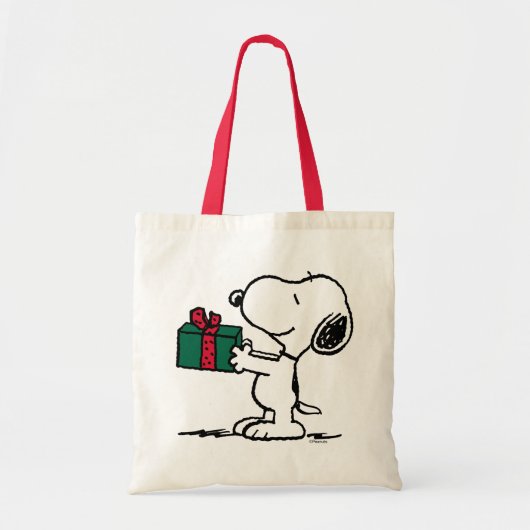Erdnüsse | Snoopy Weihnachtsgeschenk Tragetasche (Vorne)