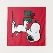 Erdnüsse | Snoopy Weihnachtsgeschenk Wandteppich (Vorderseite (Horizontal))