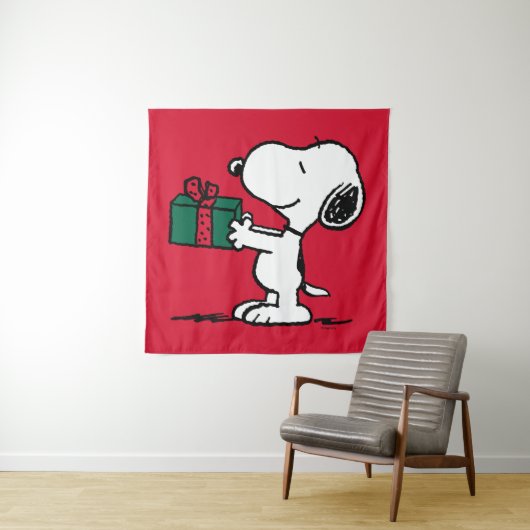 Erdnüsse | Snoopy Weihnachtsgeschenk Wandteppich (Beispiel)