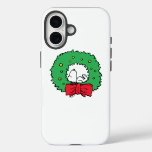 Erdnüsse   Snoopy Weihnachtskranz iPhone 16 Hülle