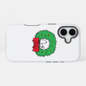 Erdnüsse | Snoopy Weihnachtskranz iPhone 16 Hülle (Rückseite (Horizontal))