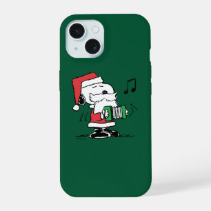 Erdnüsse Snoopy Weihnachtsmann Akkordeon iPhone 15 Hülle