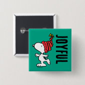 Erdnüsse | Snoopy Winter Beanie Cap Button (Vorne & Hinten)