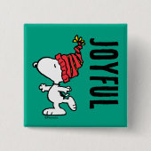 Erdnüsse | Snoopy Winter Beanie Cap Button (Vorderseite)