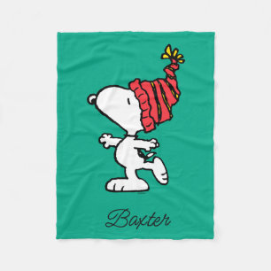 Erdnüsse Snoopy Winter Beanie Cap Fleecedecke