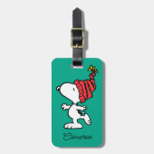 Erdnüsse | Snoopy Winter Beanie Cap Gepäckanhänger (Vorderseite vertikal)