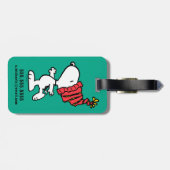 Erdnüsse | Snoopy Winter Beanie Cap Gepäckanhänger (Rückseite horizontal)