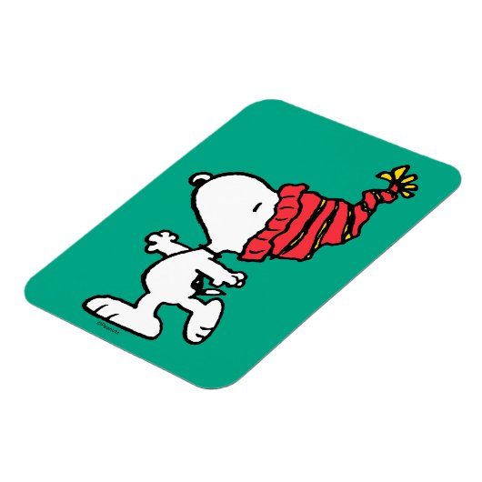 Erdnüsse | Snoopy Winter Beanie Cap Magnet (Linke Seite)