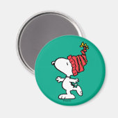 Erdnüsse | Snoopy Winter Beanie Cap Magnet (Vorderseite/Rückseite)
