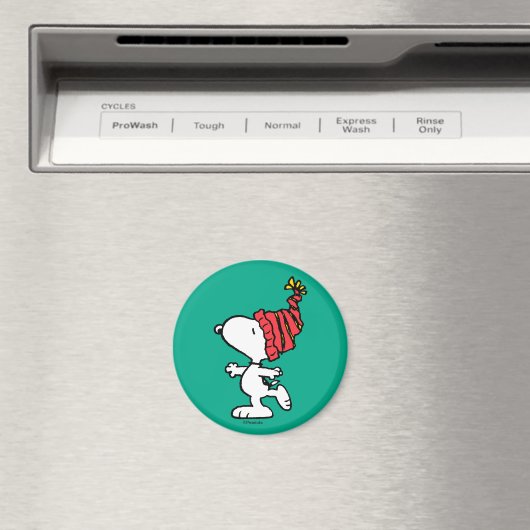 Erdnüsse | Snoopy Winter Beanie Cap Magnet (In Situ (Geschirrspüler))