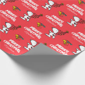 Erdnüsse | Snoopy Winter Beanie Cap | Name hinzufü Geschenkpapier (Ecke)