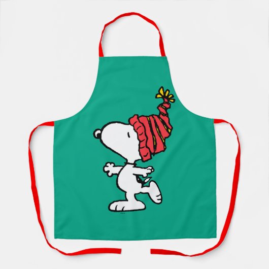 Erdnüsse | Snoopy Winter Beanie Cap Schürze (Vorderseite)