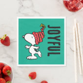 Erdnüsse | Snoopy Winter Beanie Cap Serviette (Beispiel)