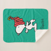 Erdnüsse | Snoopy Winter Beanie Cap Sherpadecke (Vorderseite (Horizontal))