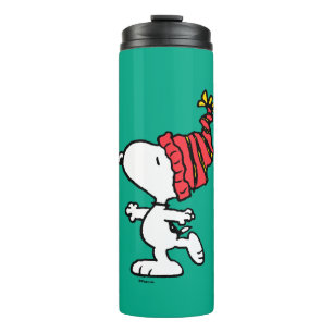 Erdnüsse   Snoopy Winter Beanie Cap Thermosbecher