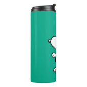 Erdnüsse | Snoopy Winter Beanie Cap Thermosbecher (Nach links gedreht)