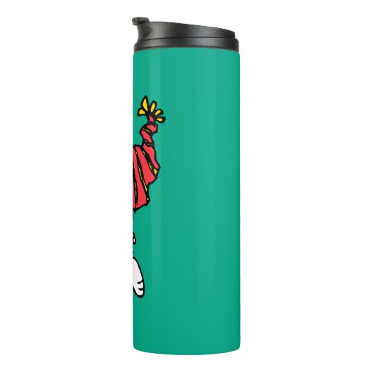 Erdnüsse | Snoopy Winter Beanie Cap Thermosbecher (Nach rechts gedreht)