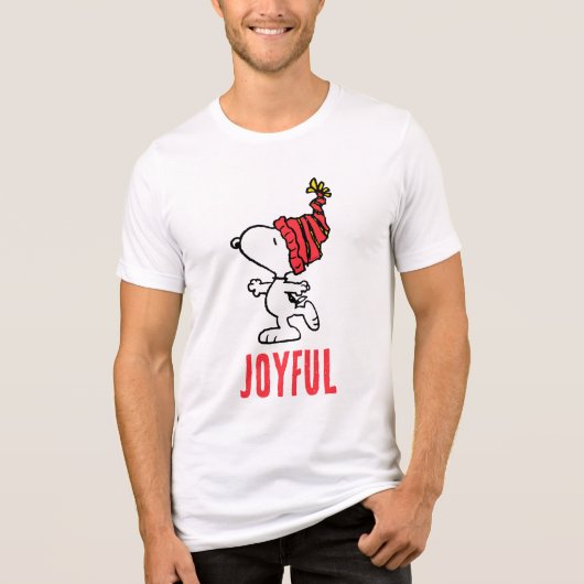 Erdnüsse | Snoopy Winter Beanie Cap Tri-Blend Shirt (Vorderseite)
