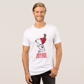 Erdnüsse | Snoopy Winter Beanie Cap Tri-Blend Shirt (Vorderseite voll)