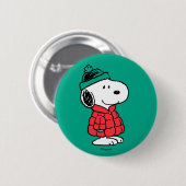 Erdnüsse | Snoopy Winter Coat & Hat Button (Vorne & Hinten)
