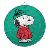 Erdnüsse | Snoopy Winter Coat & Hat Dartscheibe (vorne)