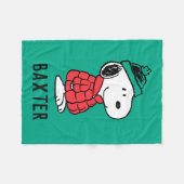 Erdnüsse | Snoopy Winter Coat & Hat Fleecedecke (Vorderseite (Horizontal))