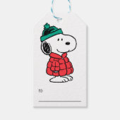 Erdnüsse | Snoopy Winter Coat & Hat Geschenkanhänger (Vorderseite)