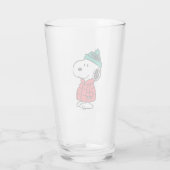 Erdnüsse | Snoopy Winter Coat & Hat Glas (Rückseite)