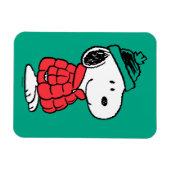 Erdnüsse | Snoopy Winter Coat & Hat Magnet (Horizontal)