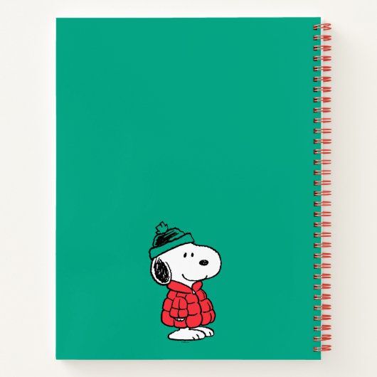 Erdnüsse | Snoopy Winter Coat & Hat | Name hinzufü Notizblock (Rückseite)
