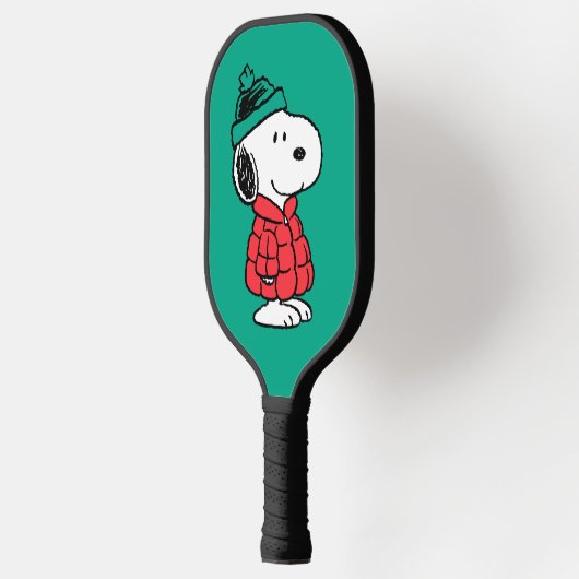 Erdnüsse | Snoopy Winter Coat & Hat Pickleball Schläger (Links)