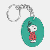 Erdnüsse | Snoopy Winter Coat & Hat Schlüsselanhänger (Vorderseite links)
