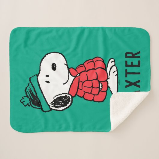 Erdnüsse | Snoopy Winter Coat & Hat Sherpadecke (Vorderseite (Horizontal))