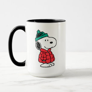 Erdnüsse   Snoopy Winter Coat & Hat Tasse