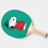 Erdnüsse | Snoopy Winter Coat & Hat Tischtennis Schläger (Seitenansicht)