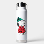 Erdnüsse | Snoopy Winter Coat & Hat Trinkflasche (Vorderseite)