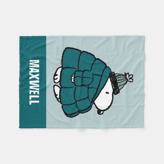 Erdnüsse | Snoopy Winter Puffer Jacket Fleecedecke (Vorderseite (Horizontal))